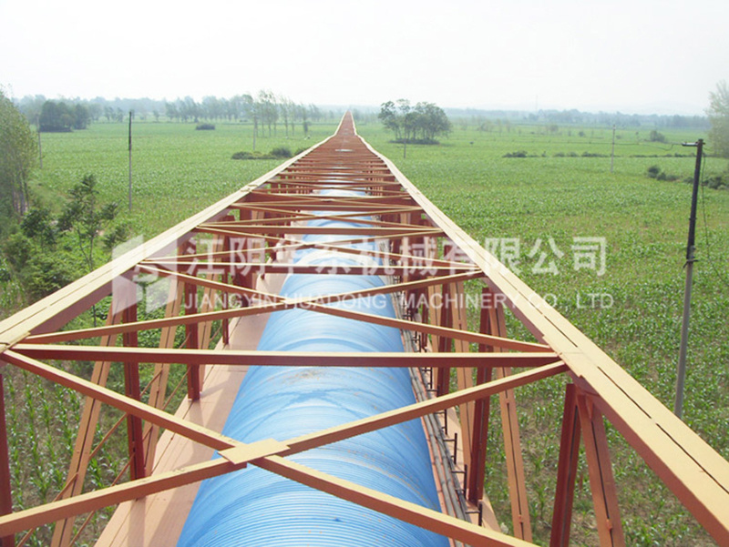 Tubular belt conveyor