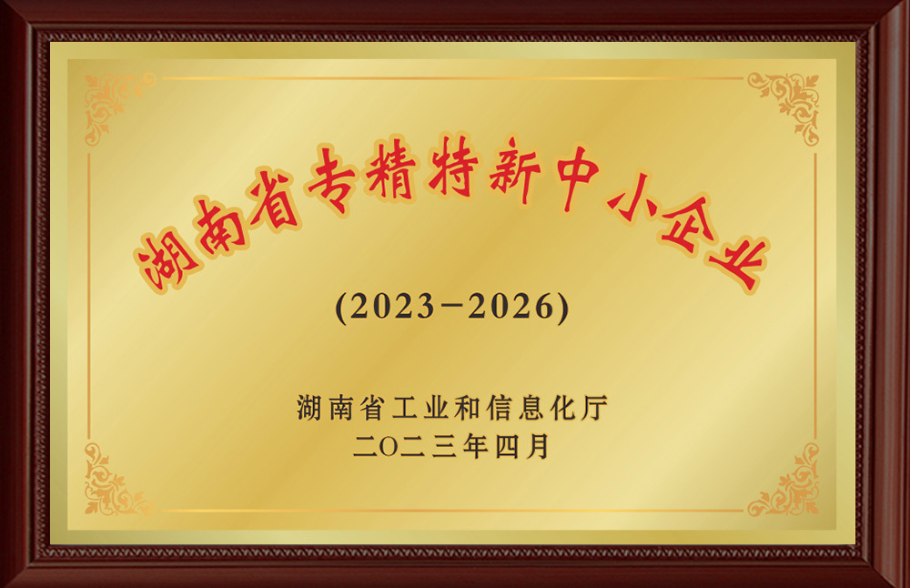 湖南省專(zhuān)精特新中小企業(yè)