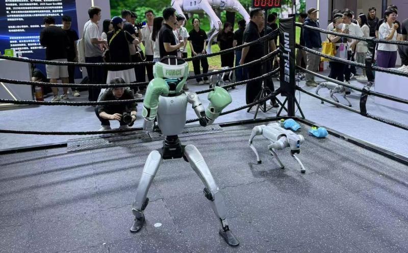 Unitre humanoid robot boxing competition