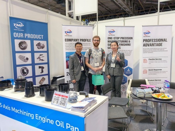 Shenzhen Yixin Precision displayed several key components such as custom camera lens housings, aerospace brackets and robotic arm joints at this event.