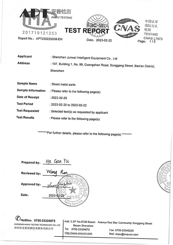 English-version-of-stainless-steel-product-quality-inspection-report