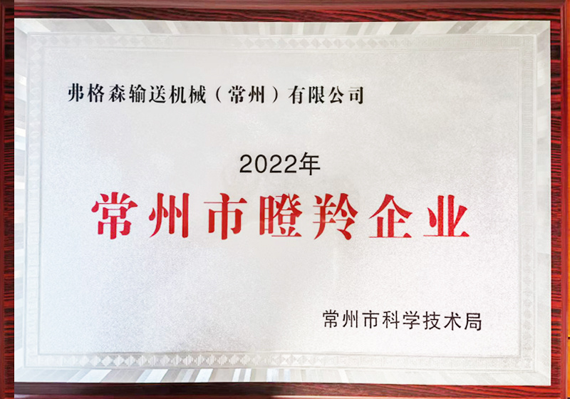 2022 常州市瞪羚企業(yè)