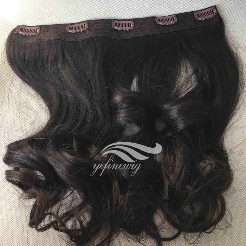 Human Hair Clip in Hair Extensions