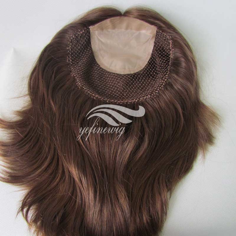 Fish Net Silk Base Women Toupee
