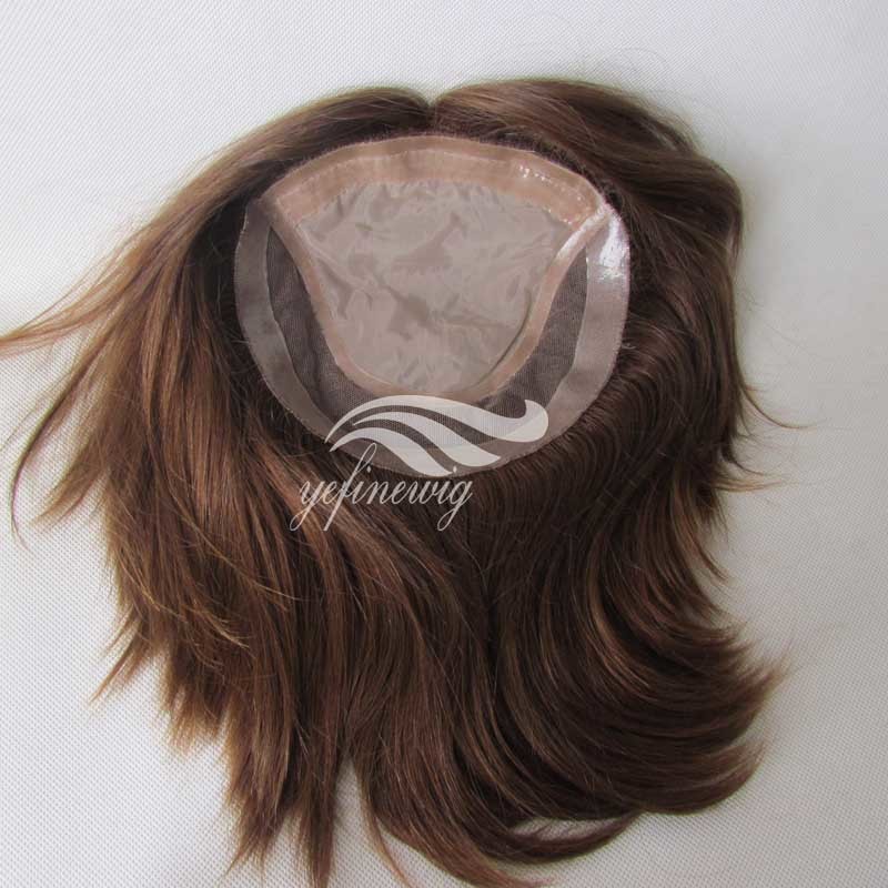 lace base human hair Toupee/Topper/wiglet for Women