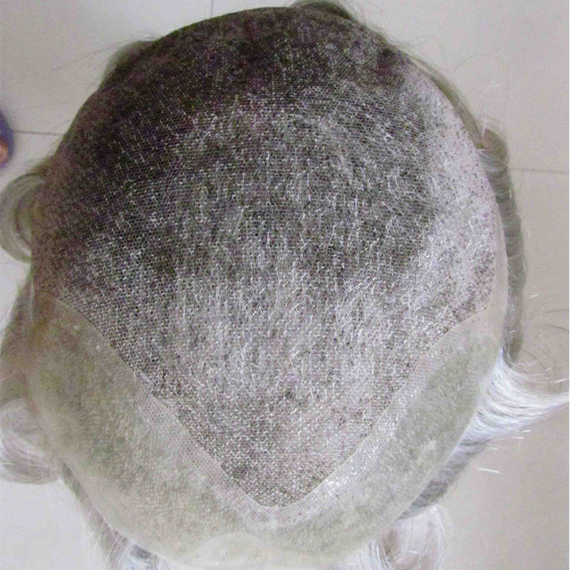Grey/White/Gray Hair Piece for Old Man