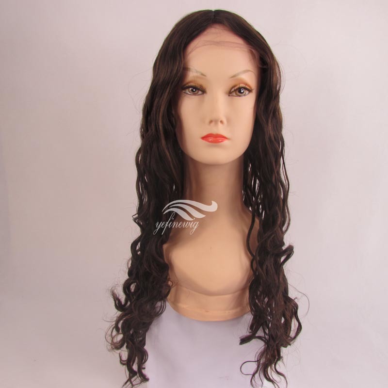 Curly Remy Hair Lace front Wig for Womene