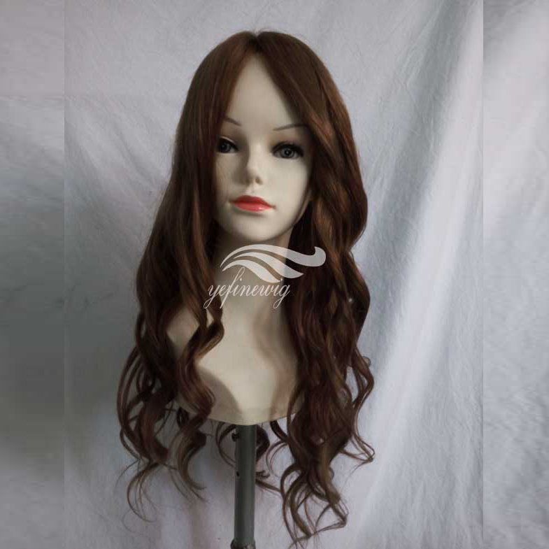 Wavy Custom Glueless Remy Human Hair Full Lace Wig Companies