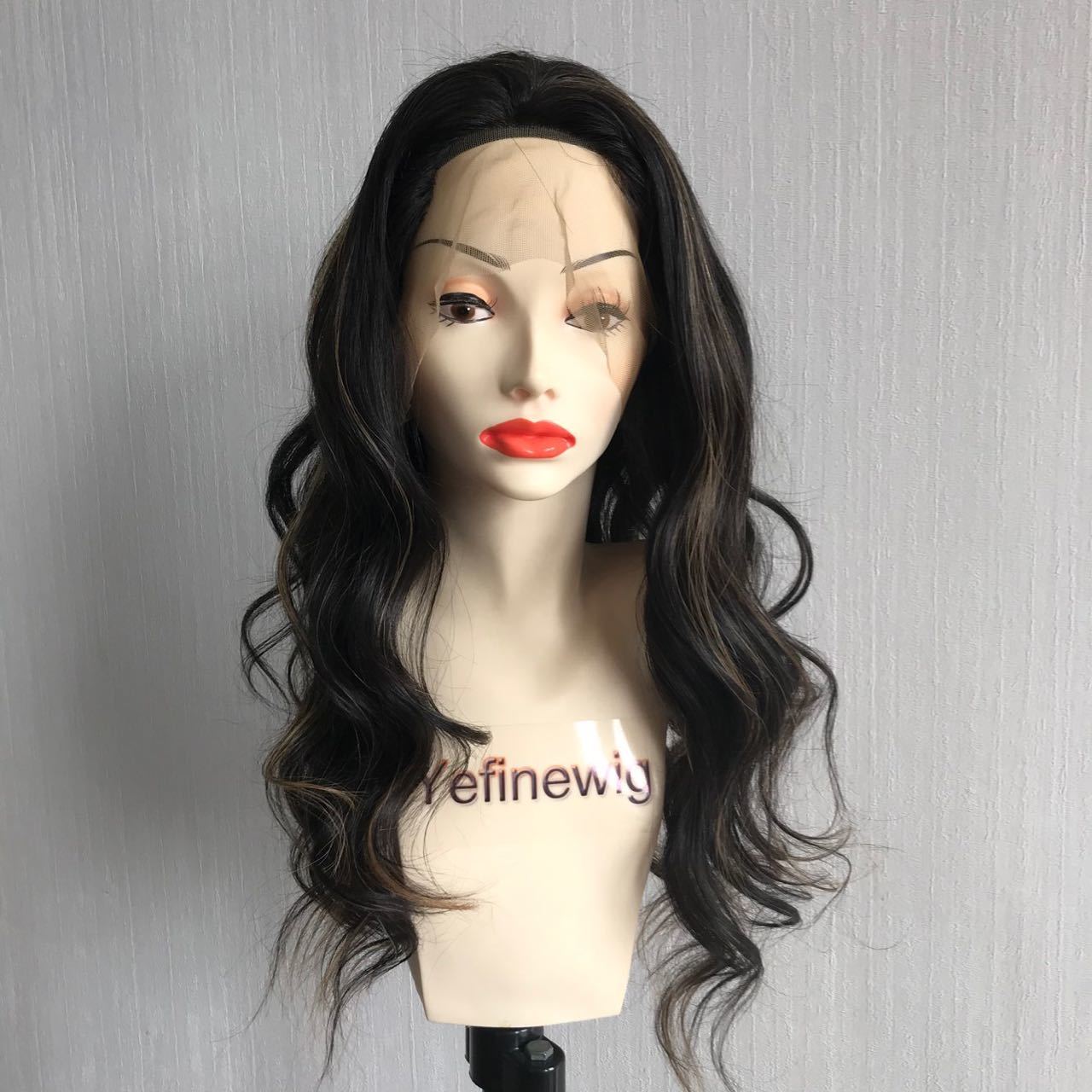 Stock Highlights Human Hair Full Lace Wig