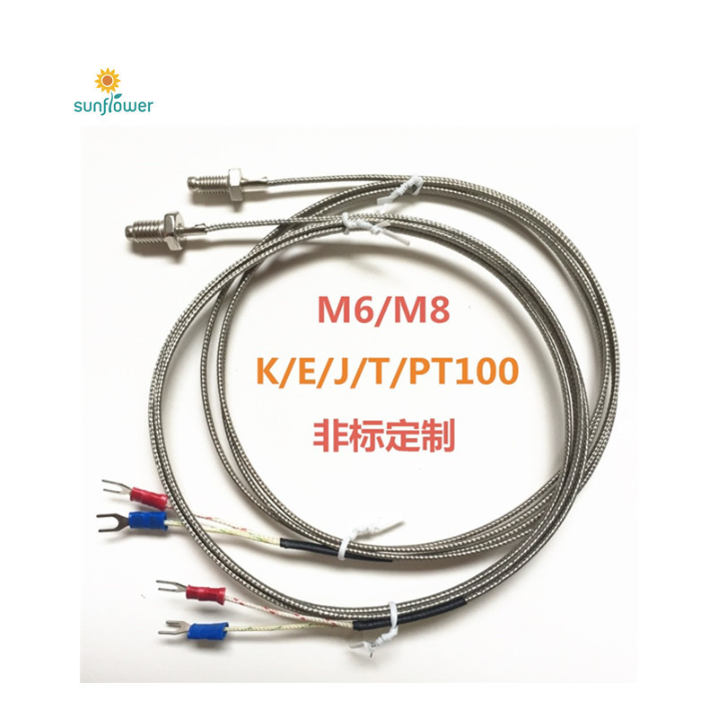 PT100 M4 熱電阻K J 熱電偶M6 M8 螺釘熱電偶熱電阻