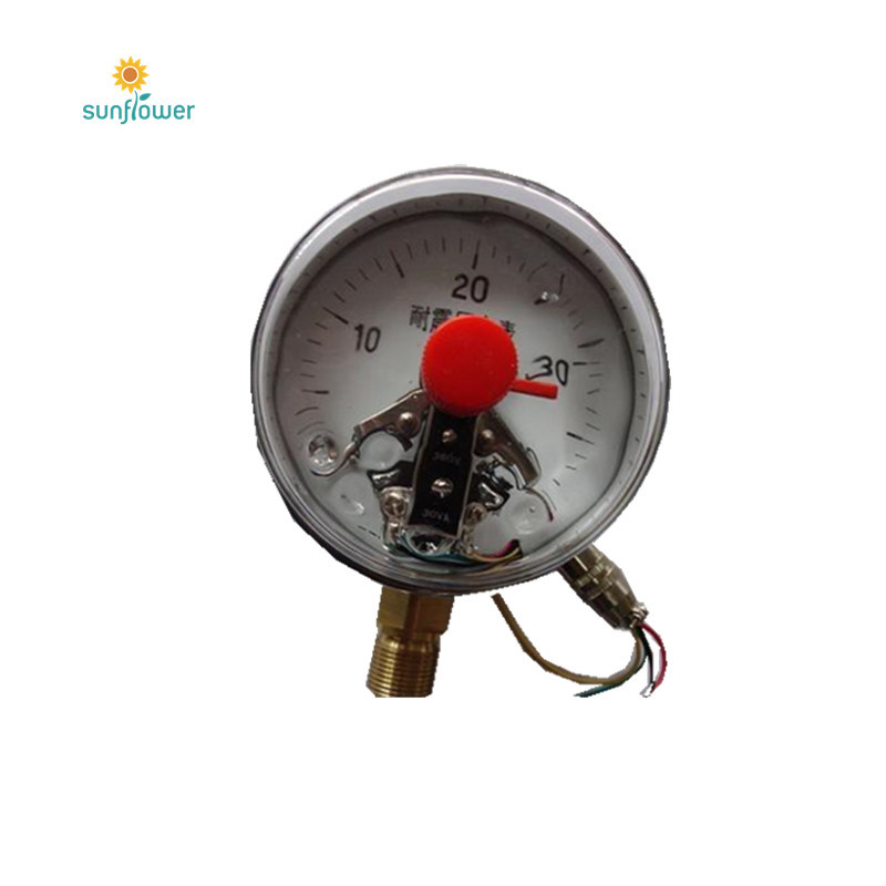 YXH-150.AO(YXC-150H)徑向不銹鋼防腐充油耐震電接點壓力表