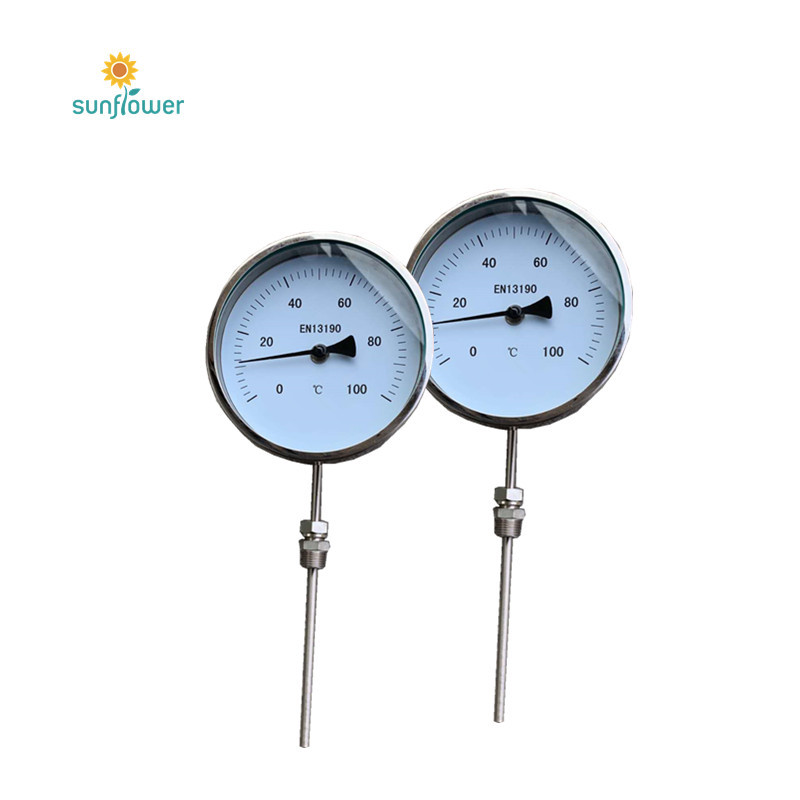 不銹鋼徑向雙金屬溫度計WSS-311，WSS-411,WSS-511 表盤直徑60mm,100mm,125mm,150mm