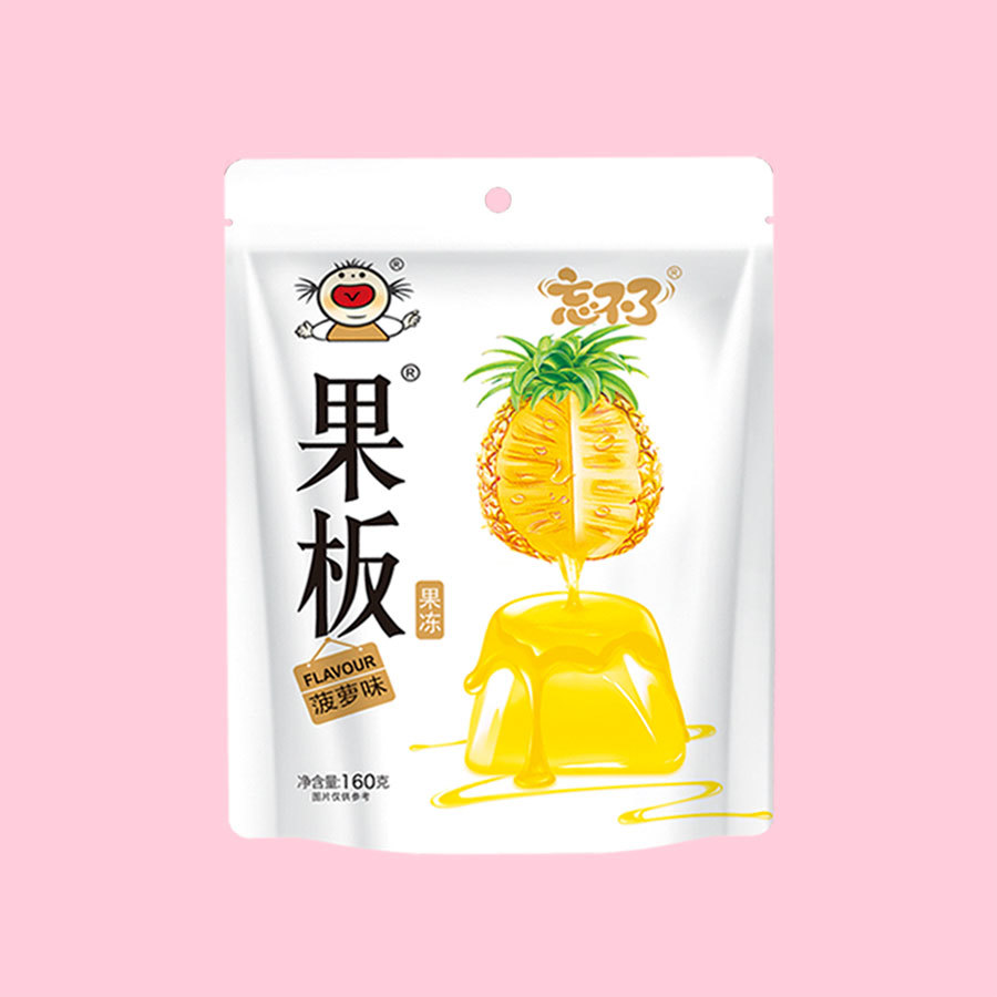 Fruit board brand jelly 160g pineapple flavor