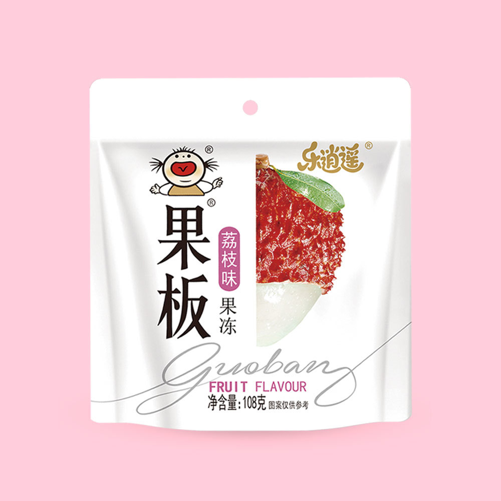 Fruit board brand jelly 108g litchi flavor