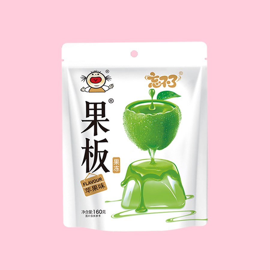 Fruit board brand jelly 160g apple flavor