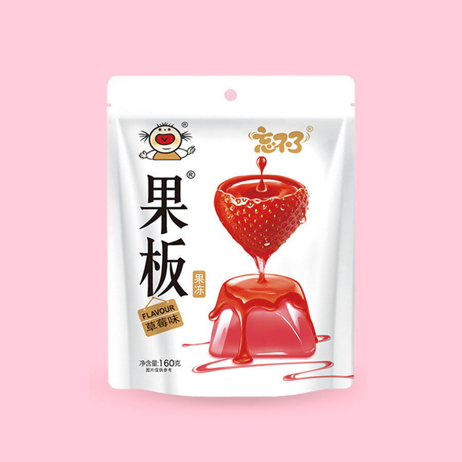 Fruit board brand jelly 160g strawberry flavor