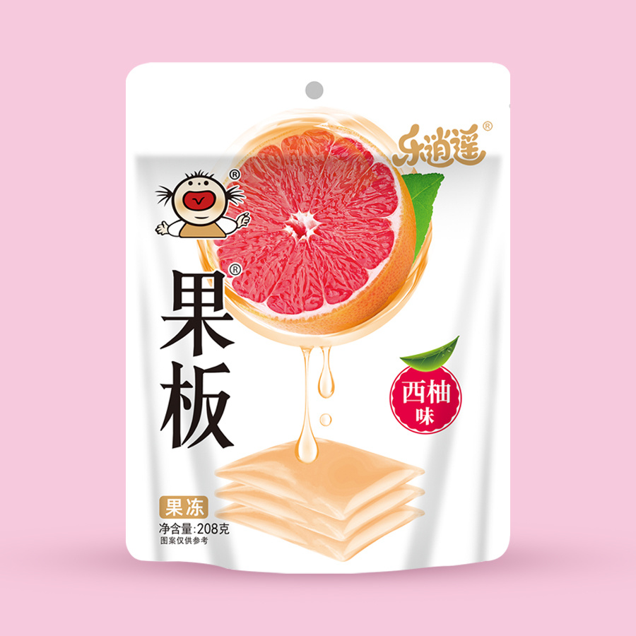 果板牌果冻208克系列 西柚味