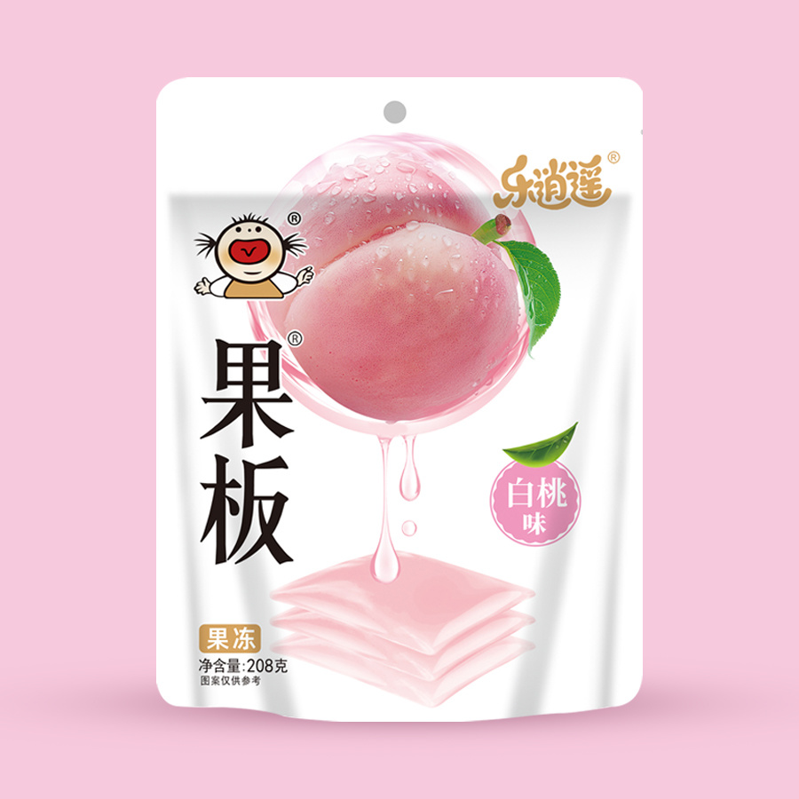 果板牌果冻208克系列 白桃味