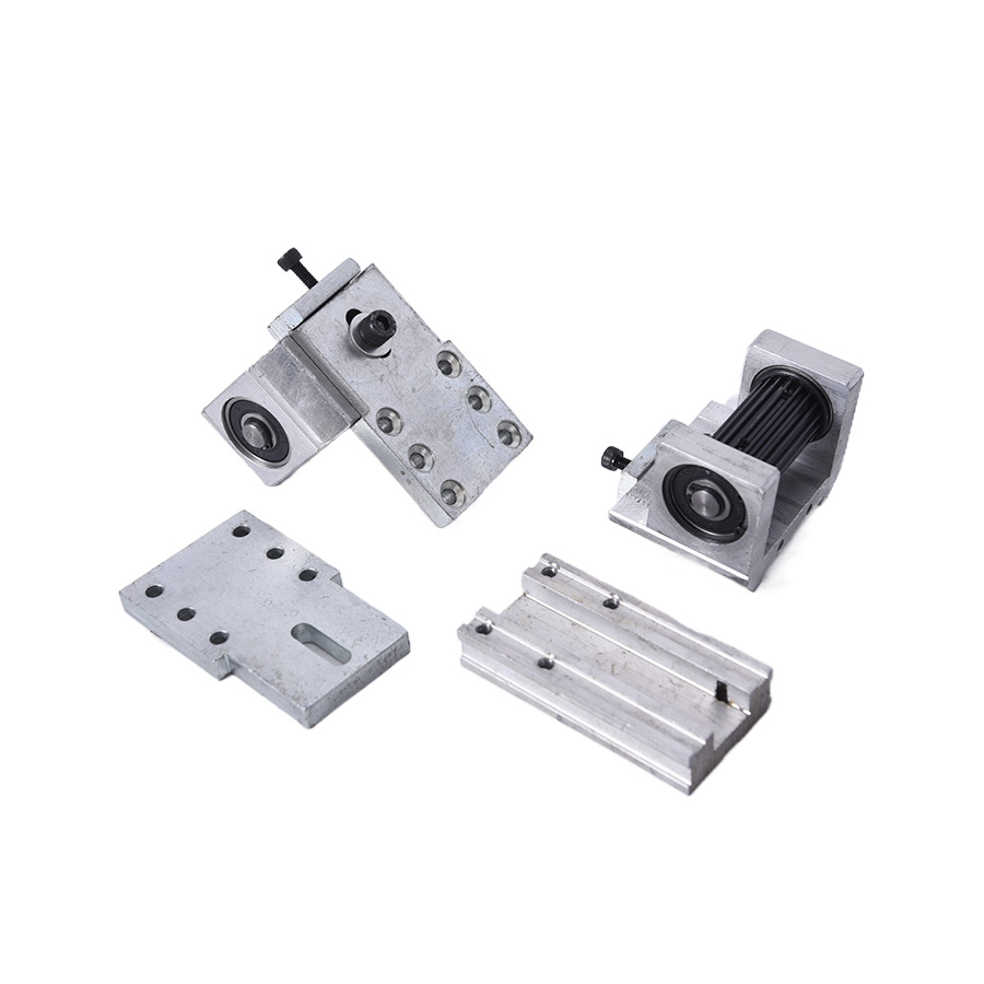 Combination of tensioner wheel and base plate