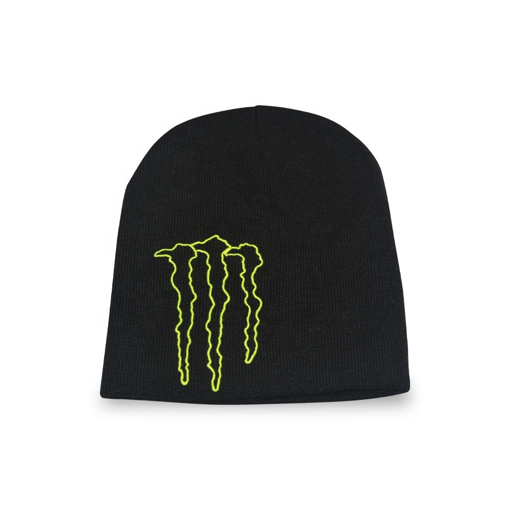 Promotional New Products Custom Size Custom Colorful 100% Acrylic Beanie Knitted Hat