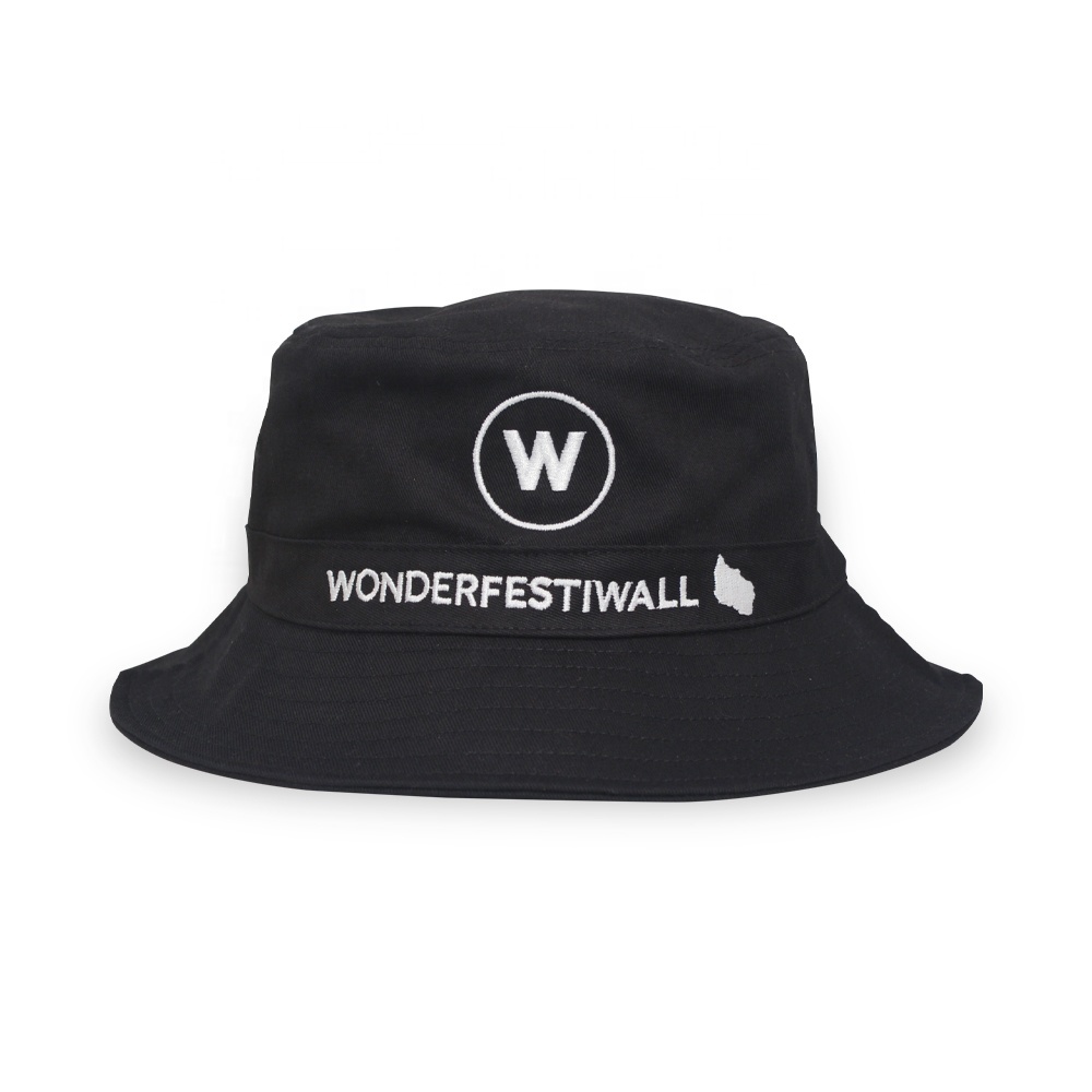 Private Brand Label Custom Logo All over Printed and Embroidered Cotton Fisherman Bucket Hat