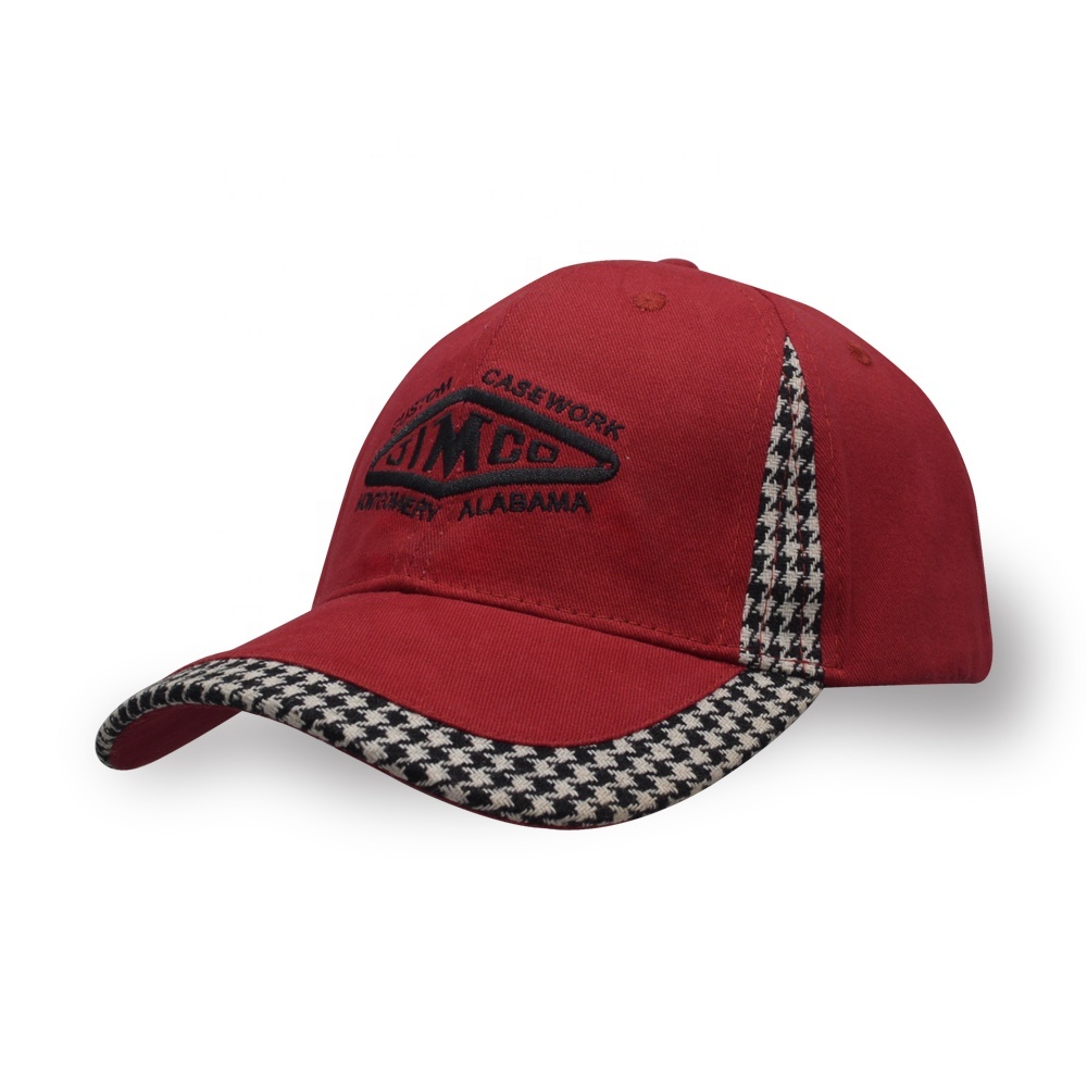 2024 Fashion Style Custom Logo Embroidery 6 Panel Cotton Twill Baseball Cap With Curved Brim
