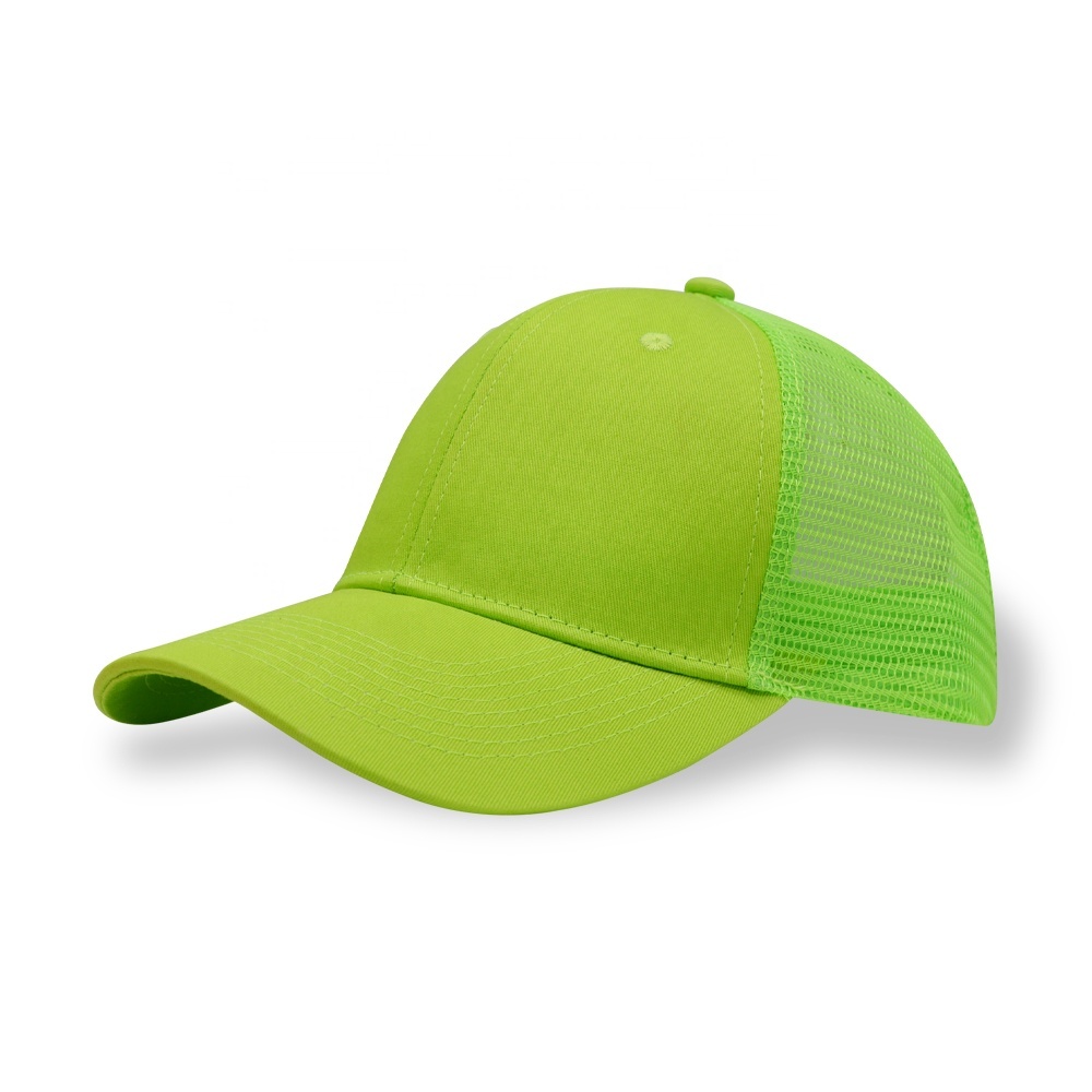 Customized Color Embroidery Logo Outdoor 6 Panel Mens Mesh Hats Baseball Caps Trucker Cap Hat