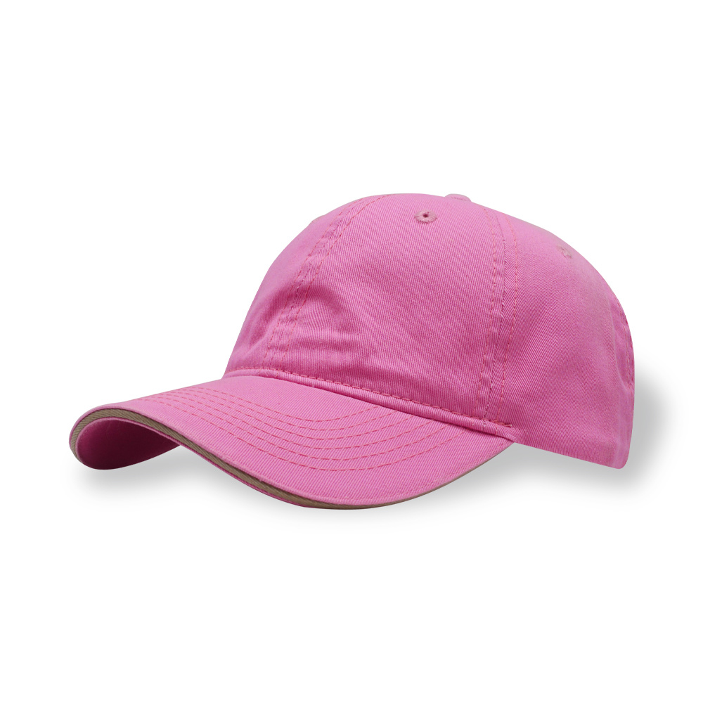 Washed Cotton Twill Distressed Hats Customized Logo 6 Panel Blank Cap Unisex Vintage  Baseball Cap