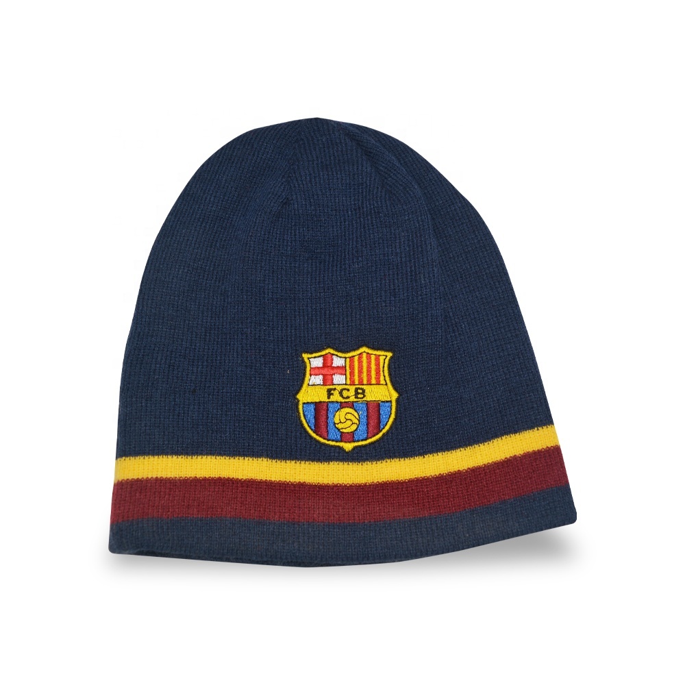 Wholesale Embroidery Pattern Warm Winter Caps unisex Knitted custom Beanie Hats