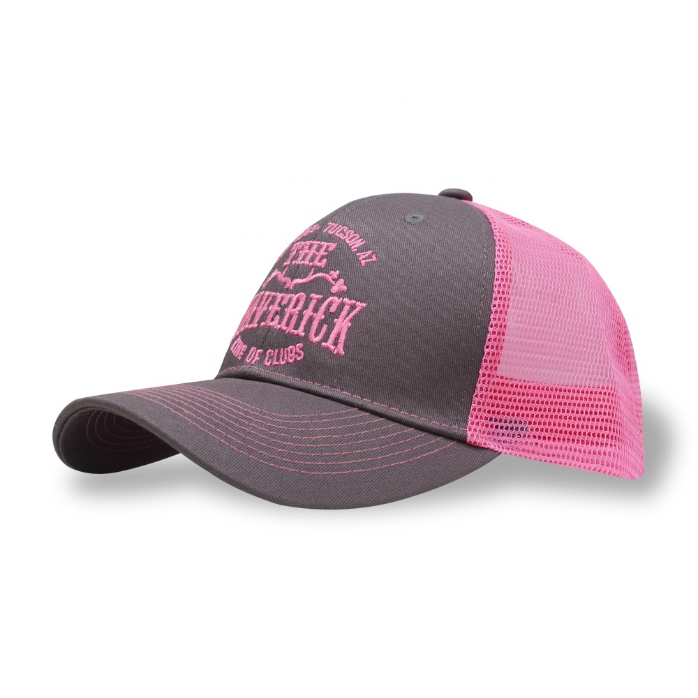 Hot Personalized Custom 6 Panel Baseball Mesh Caps Two-tone Trucker Hats