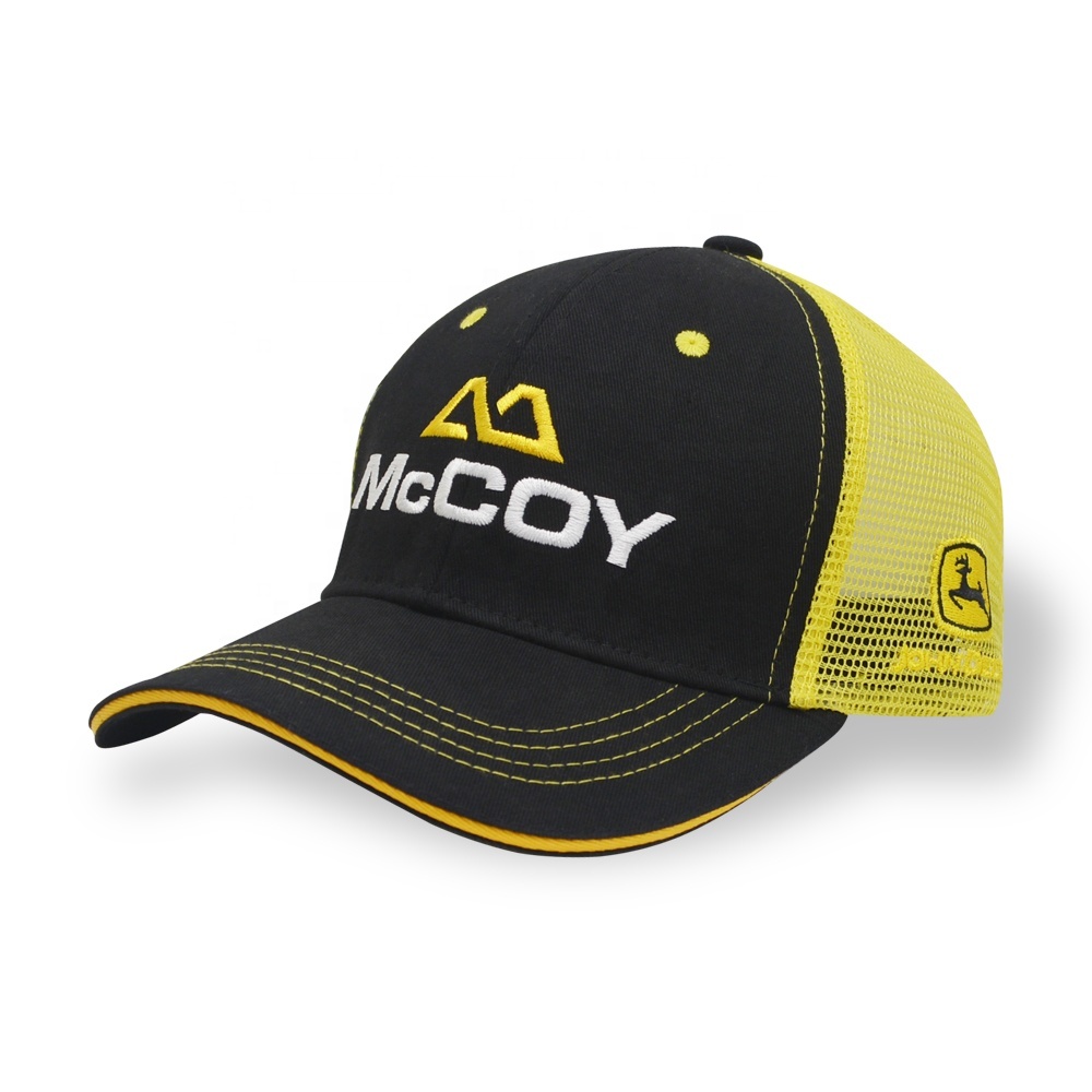 Custom Design Your Own logo Baseball Trucker Mesh Cap Hats Double Color Blank Trucker Hats