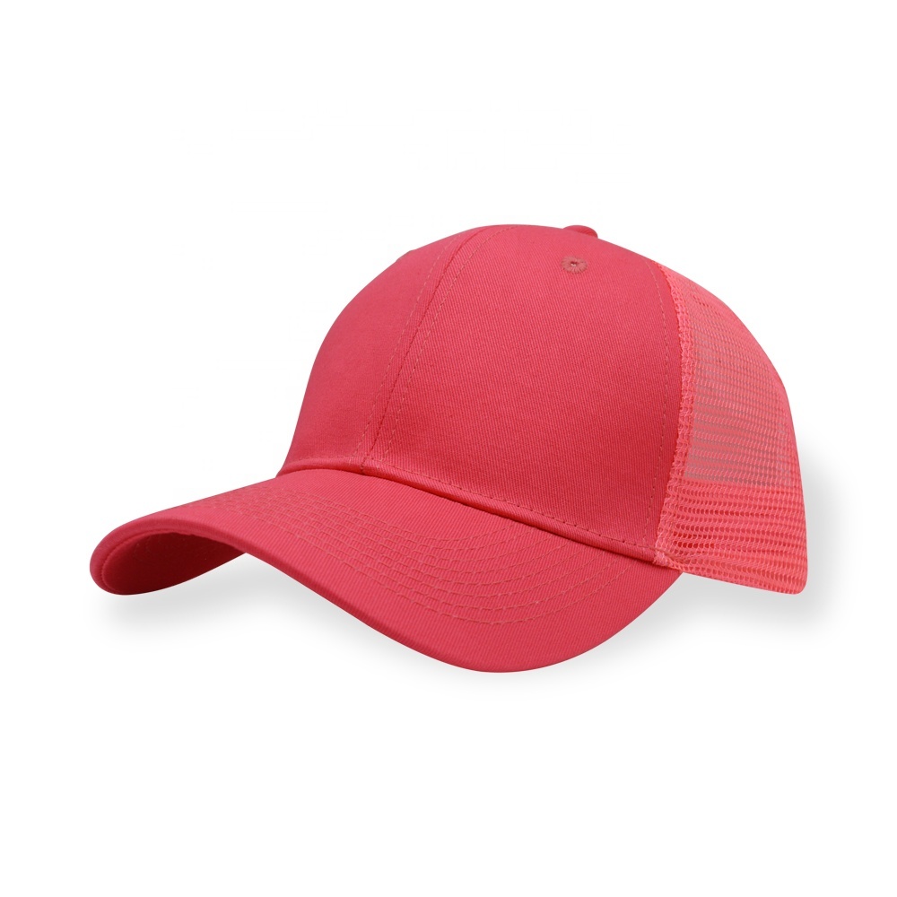 Wholesale Customise 6 Panel Custom Logo Baseball Trucker Mesh Caps Hats Hip Hop Cotton Twill Trucker Hat