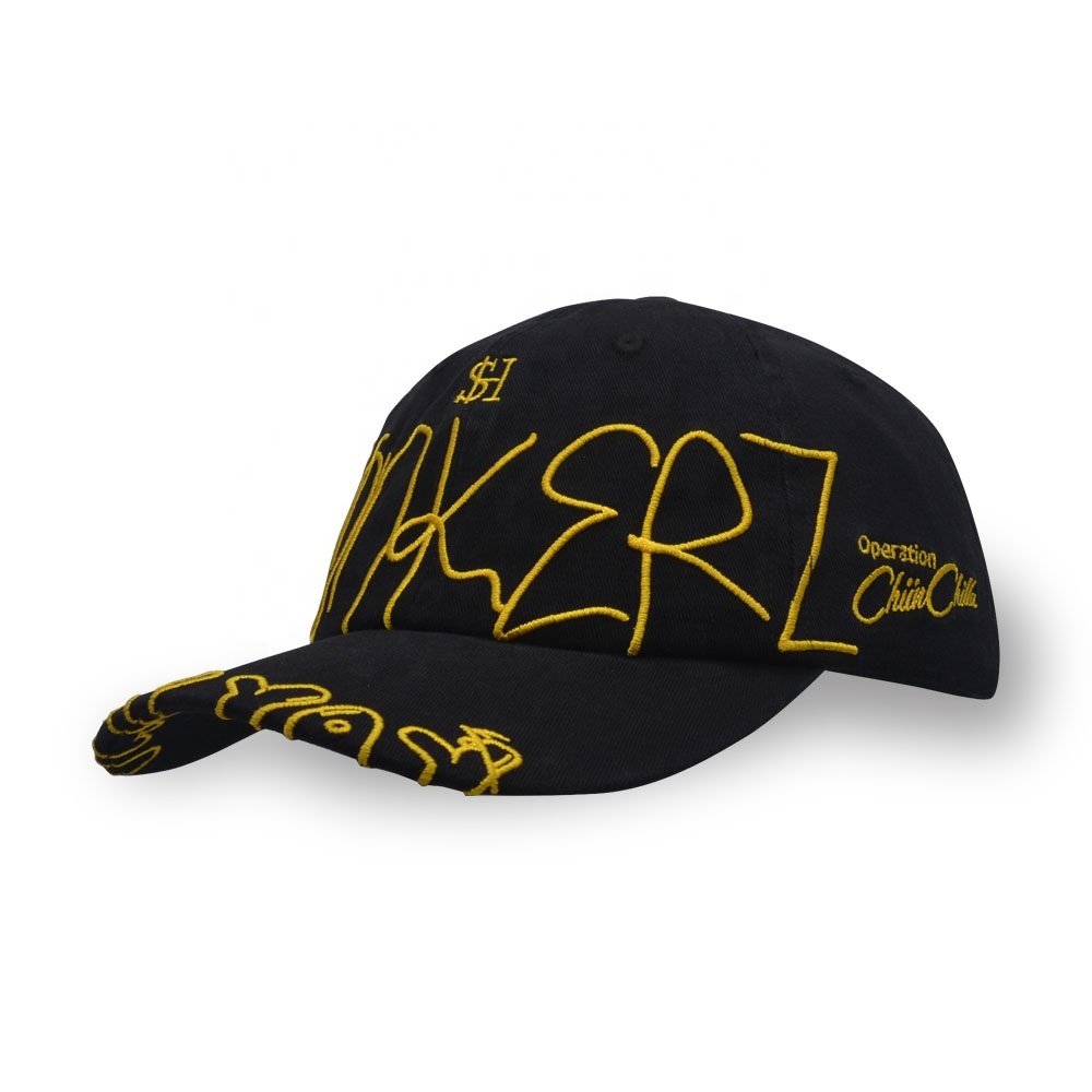 6 panel embroidery washed unconstructed outdoor baseball cap dad hat DIY designer hat for men