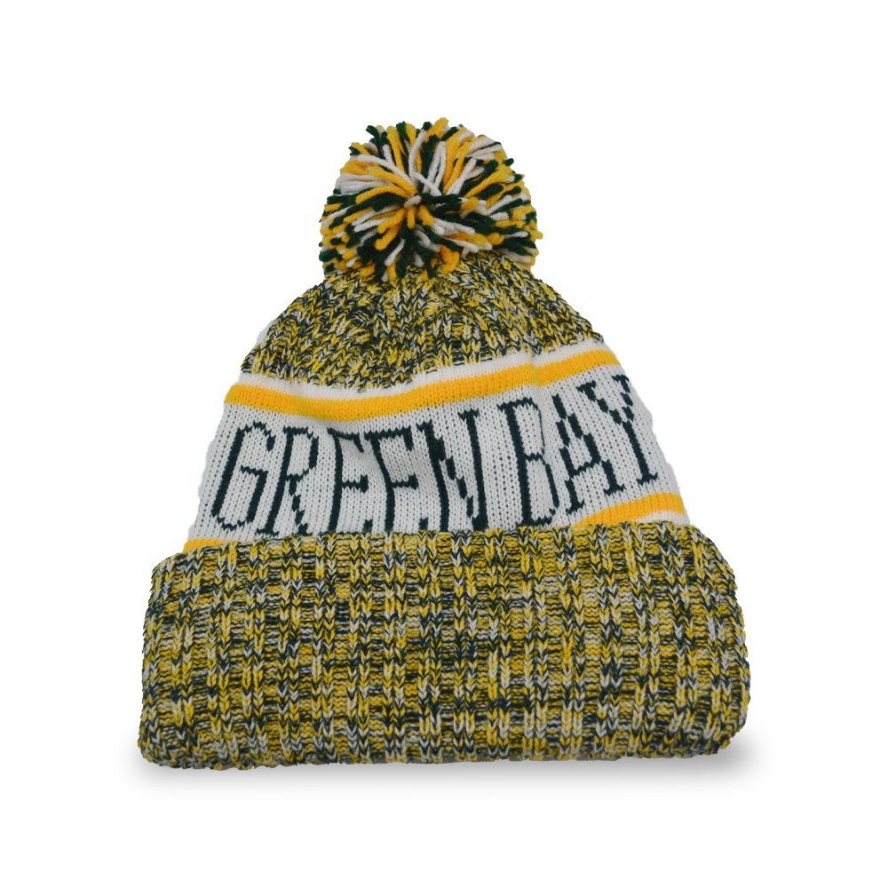 Wholesale Knit Hat Winter Jacquard Unisex Winter Hats Warm Winter Beanie Knitted Hat