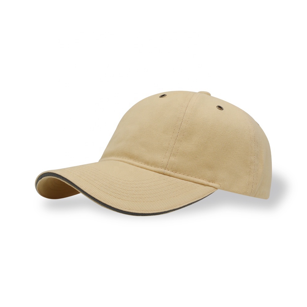 Classic 100% Cotton Dad Cap Custom Logo Men Cotton 6 Panel Embroidered Blank Plain Dad Hats Baseball Caps