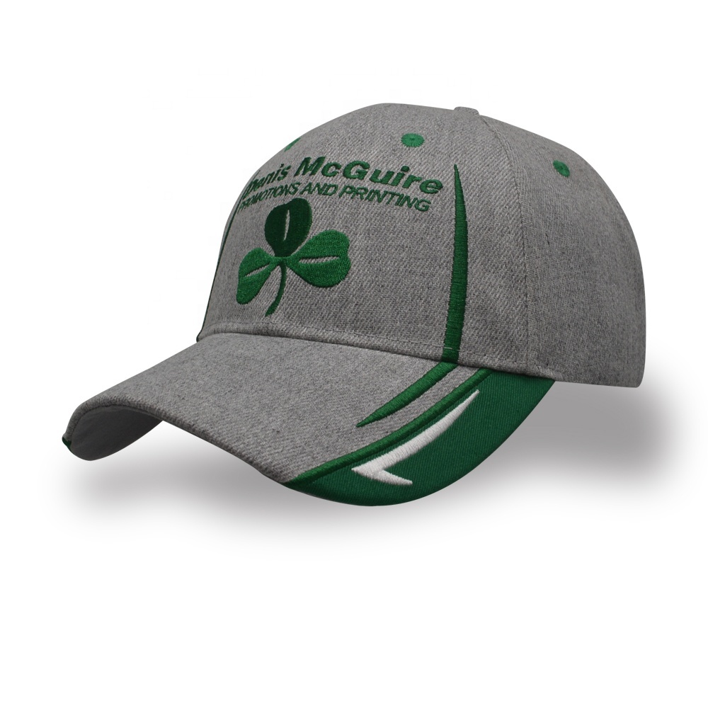 Custom Designed Dad Sports Hats Men's Hat Boys Clover Embroidered Baseball Cap With Different Pattern
