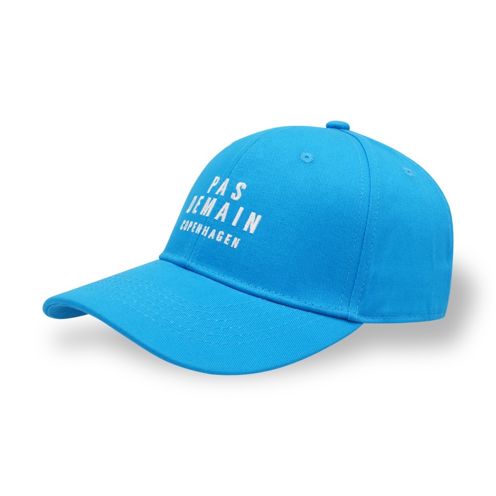 6 Panel Embroidery Cotton Twill Baseball Cap Sports Caps With Custom Embroidery Logo Hat