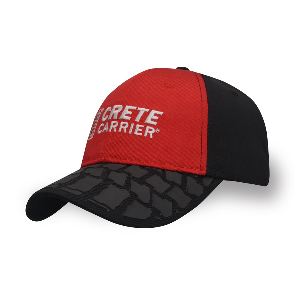 DIY applique rubber patch hat hats men sports cap red personality baseball cap embroidery logo 6 panel caps
