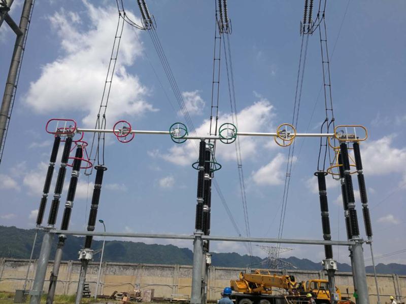 南阳中威电气有限公司500Kv氧化锌避雷器在贵州大方发电有限公司安装运行