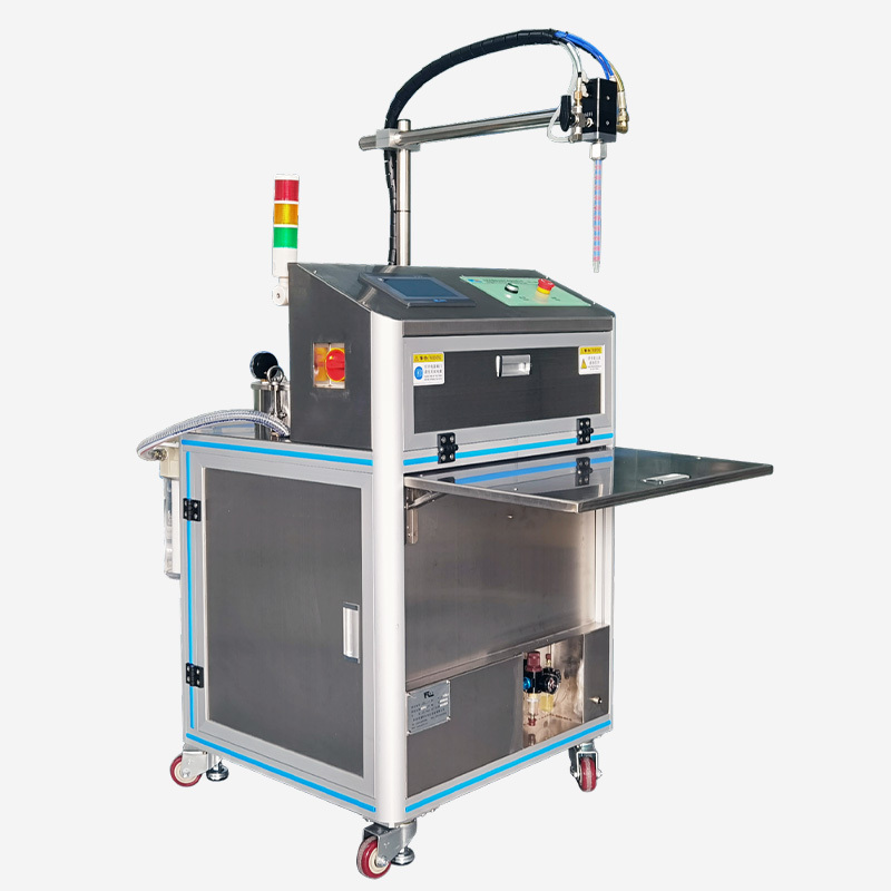 Semi-automatic fixed glue pouring machine