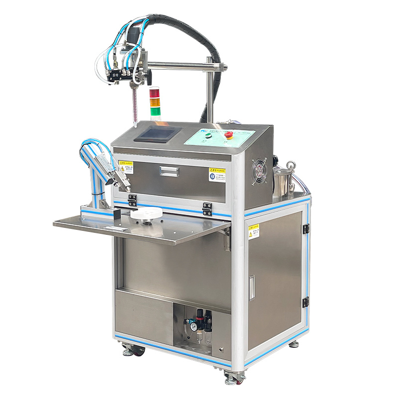 Semi-automatic fixed glue pouring machine