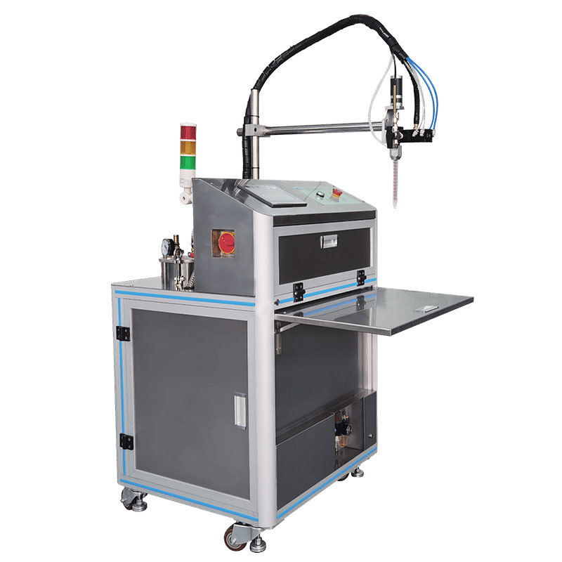 Semi-automatic fixed glue pouring machine