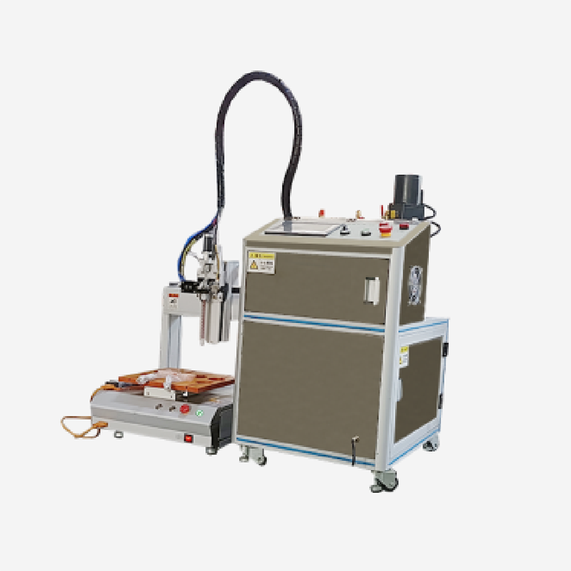 Small desktop type three axis automatic glue filling machine