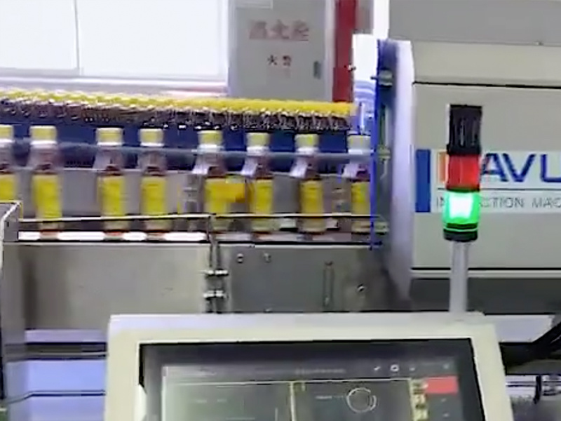 粮油调味品生产线品质检测设备应用厨邦标签喷码检测