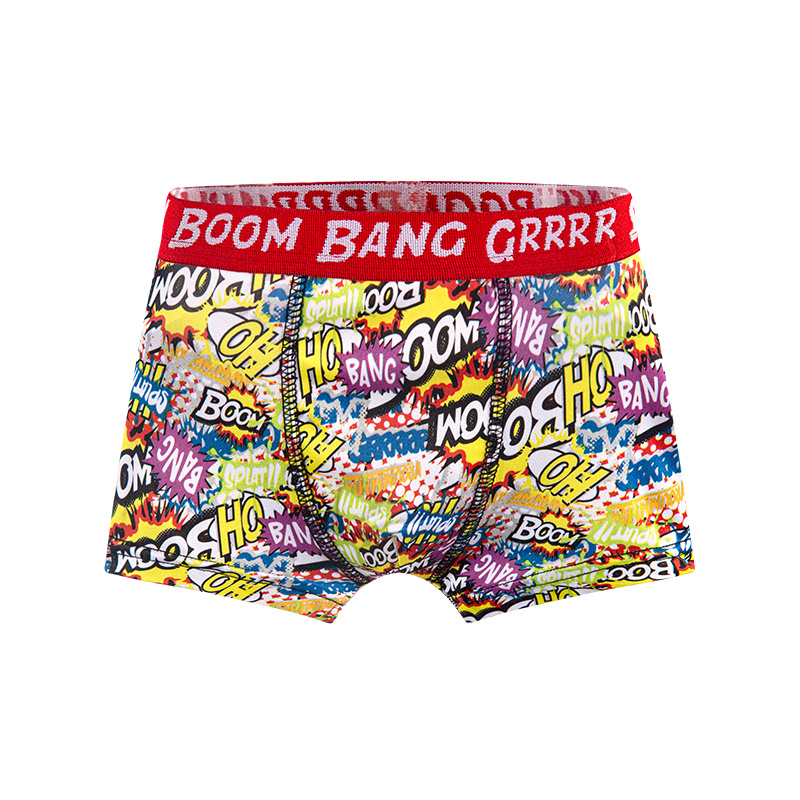 Personalized rock style High Detail Digital Printing Custom kids Boxer Brief