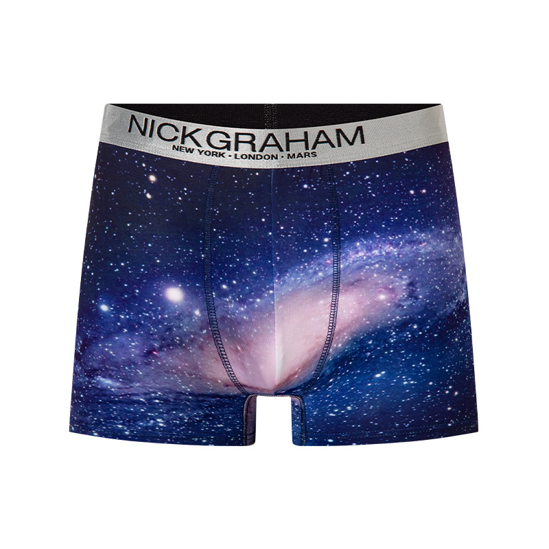 OEM elaborate design Style Pack 92% Polyester 8% Spandex fine pattern Men's Boxer Briefs