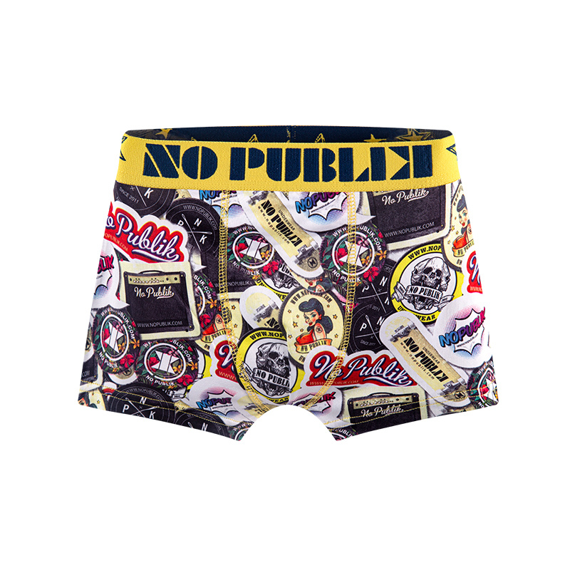 Personalized rock style High Detail Digital Printing Custom kids Boxer Brief