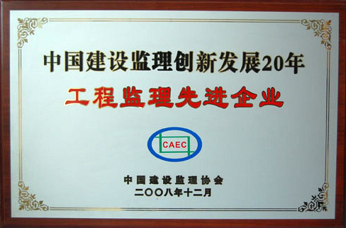 2008年中國(guó)先進(jìn)工程監(jiān)理企業(yè)