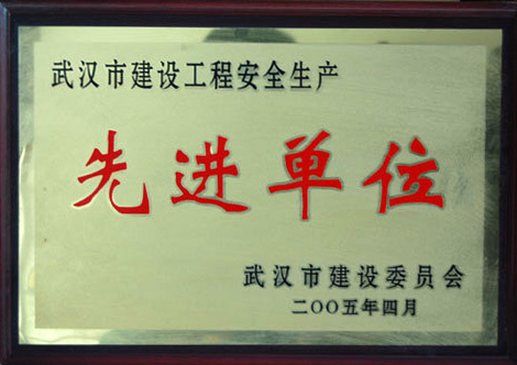 2005年武漢建設(shè)安全先進(jìn)單位