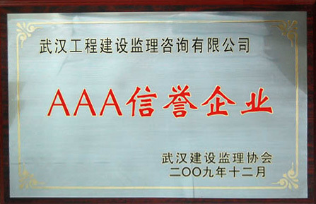 2009年市AAA信譽(yù)企業(yè)